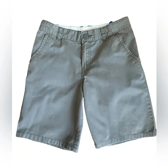 Cat & Jack Boys Gray School Uniform Flat Front Shorts Size 12 - Picture 1 of 4